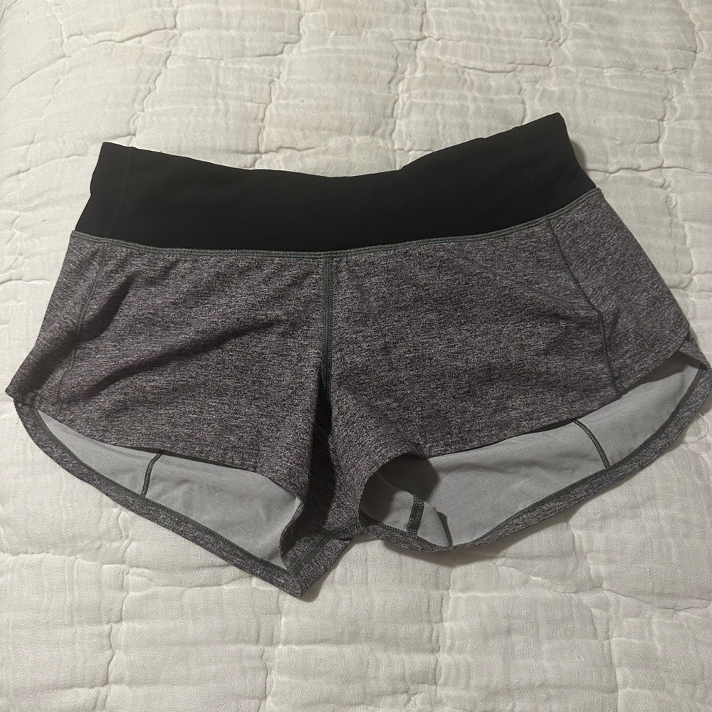 Gray speed up lululemon shorts